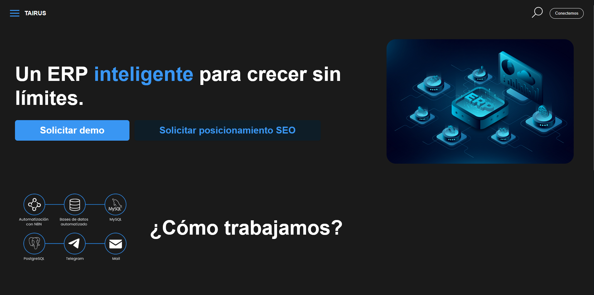 Tairus ERP Landing Logo